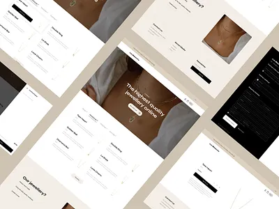 Simple e-commerce beige cart checkout design development ecommerce minimal modern product page shop shop page website website design