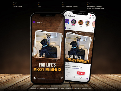 For Life’s Messy Moments advertising art direction backpack brand branding campaign corporate creative direction cute design dog fun graphic design instagram layout photoshop social social media strategy typography