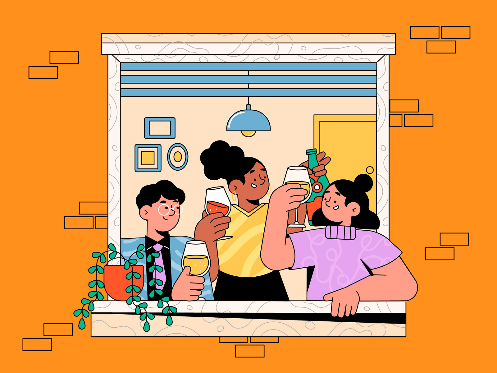 House Party 🥳 by Camila Barbieri on Dribbble