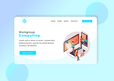 Workgroup Computing Landing Page Design landing web design