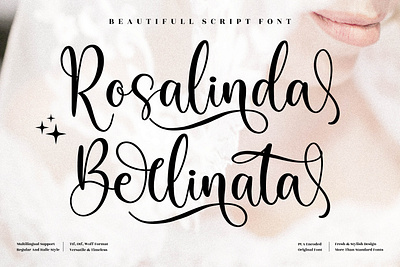 Rosalinda Berlinata - Beautiful Script Font 3d animation app branding design graphic design icon illustration logo motion graphics typography ui ux vector