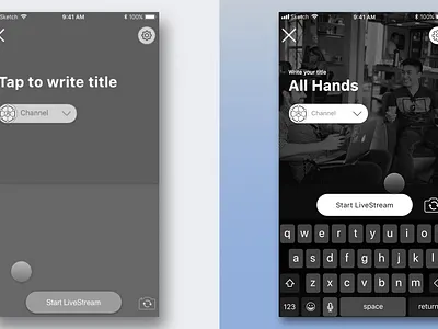 Wireframe and UI design prototype broadcast data accuracy livestream mobile motion design prototype ui uiux wireframe