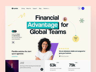 Financial Management Web Exploration 🔥🔥 abstract card colorful creative design design dribbble best shot financial graphic design illustration ios android interface landing page design minimal clean new trend modern modern design money popular shot popular trending graphics trending shot ui vintage