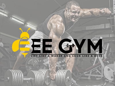 BEE GYM branding design icon illustration logo vector