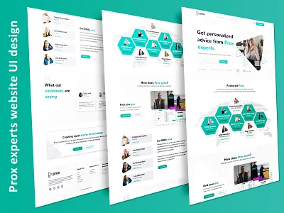 Prox experts advice website UI design branding corporate creative design minimal psd template ui ux design