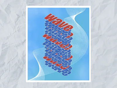 Wave of inspiration. Poster accent branding graphic design illustrator inspiration logo mood music paper poster the lines wave
