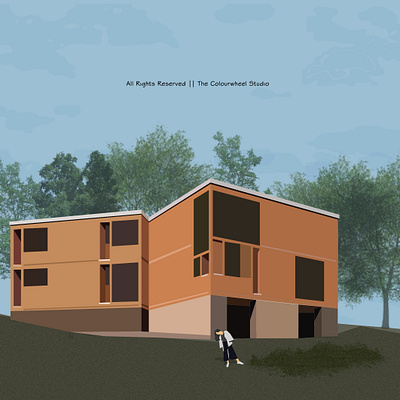 Fisher House || Louis Kahn architect architects architecture architectures art artist artists arts design digital art digital artist digital artists digital arts illustration illustrations vector visual art visual artist visual artists visual arts