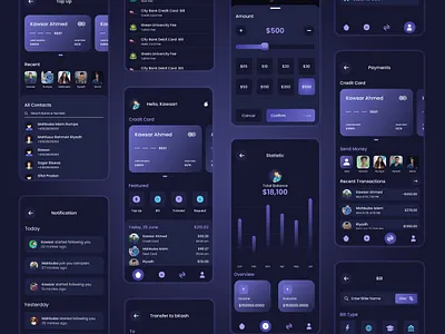 KR Banking - Banking Mobile App app app design bank bank app banking banking app finance finance app financial financial app fintech mobile app mobile app design mobile design mobile ui ui ux