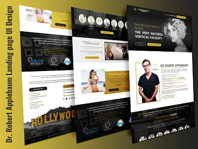 Dr. Robert Applebaum Landing page UI Design branding corporate creative minimal psd template ui ux design