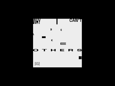 Why I can't be like others