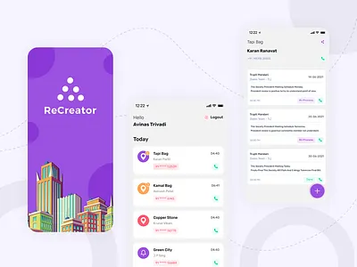 Sales Management App graphic design