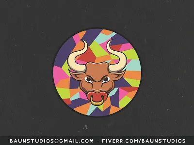 Zodiac: Taurus adobe illustrator cartoon cartoons design head illustration logo month taurus vector zodiac
