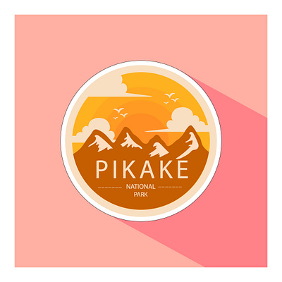 Pikake National Park branding design graphic design icon illustration landscape logo typography vector