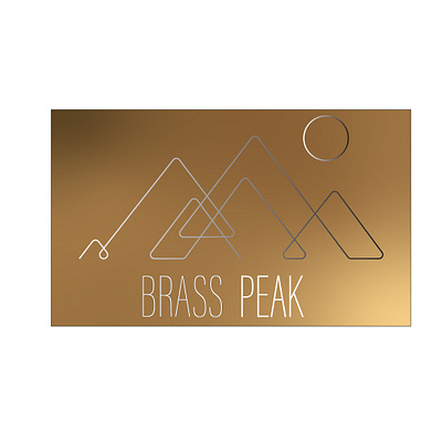 Brass Peak branding brass design gold graphic design icon illustration logo typography vector