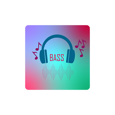 Bass bass branding colours design graphic design headphone icon illustration logo music typography vector