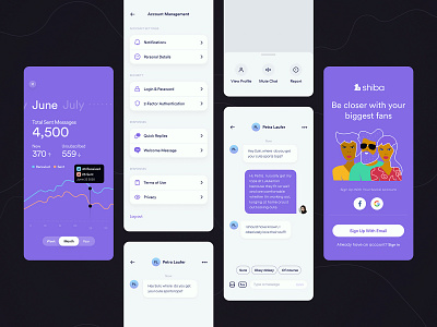 Shiba App app design finance iphone ui