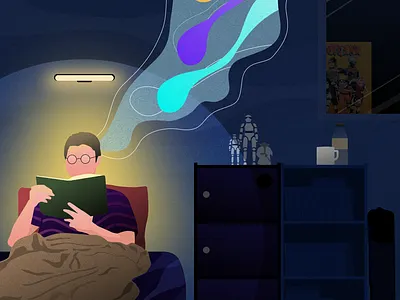 Inspiration character flat graphic design ill illustration vector