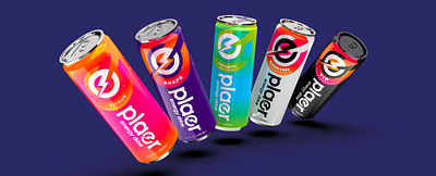 Plaer Energy Drink ™ bolt brand branding design drink energy identity logo