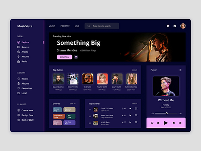 Music Website app branding design illustration logo mobile app design musicwebsite typography ui uidesigner userexperience userinterface ux uxdesigner vector webdesign