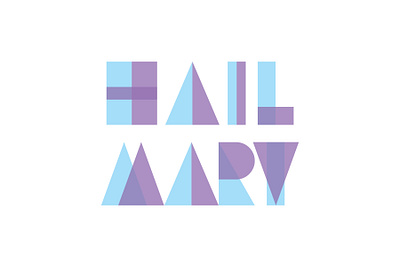 Hail Mary - Geo Concept adobe illustrator branding bright catholic christ christian circle design garner geometric grace hail hail mary illustration jesus logo love mary shapes triangle