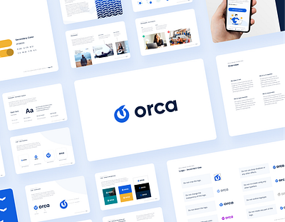 Orca Brand Identity Guidelines agency brand book brand guidelines brand identity branding clean design golden ratio graphic design guidelines hello dribbble hellodribbble icon logo product studio vector