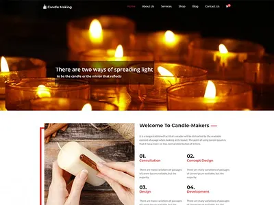 Candle Making WordPress theme business business theme candle candle making online store wordpress theme