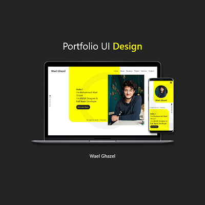 Portfolio UI 3d mobile web