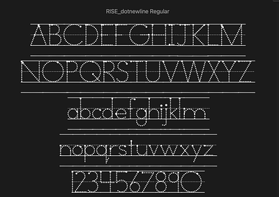 Custom Typeface - "RISE" design education font graphic design typeface typography