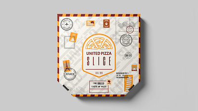 United Pizza Slice- Pizza Packaging branding design graphic design identity logo packaging pizza