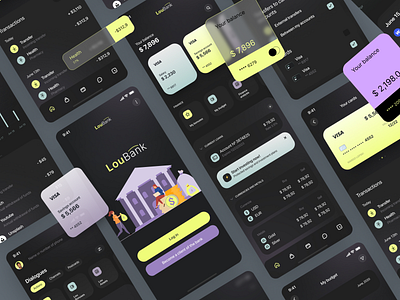 Banking App UI Design app design banking app crypto app finance app ui design ux design
