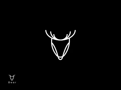 Dear Logo animal art brand branding dear design icon identity illustration logo logodesign logotype mark monogram symbol typhography vector