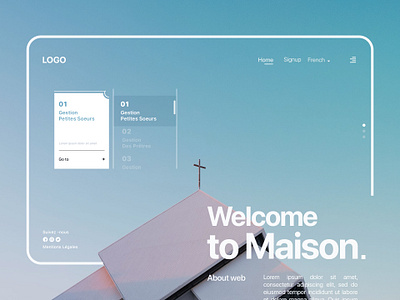 Website For Church In France adobe xd app branding church cover demo design figma graphic design icon illustration logo mobile mockup motion graphics ui vector website xd