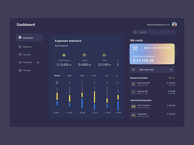 Dashboard Design branding dashboard design typography ui ux