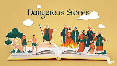 Dangerous Stories - Sermon Series church graphic design church graphics design illustration sermon series sermon series design