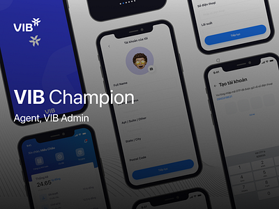 VIB Champion - VIB Bank adobe xd app banking branding cover design figma icon illustration logo mobile sketch ui vector vib web website xd