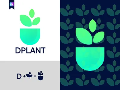 D Plant Logo boxlesspro branding creative logo design icon leaf logo logo modern logo plat logo unique logo vector