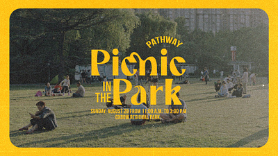 Picnic in the Park - Church Event church design church events church graphic design church graphics church media design illustration