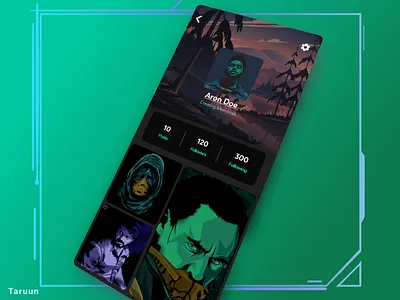User Profile for a social media app branding design icon illustration logo typography ui ux vector