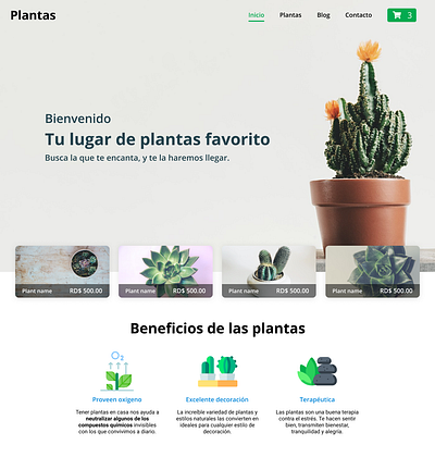 Sitio web para compras/ventas de plantas