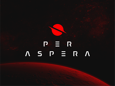 Per Aspera Video Game Branding black brand brandbook branding clean dark design game graphic design guidelines logo red space steam videogame