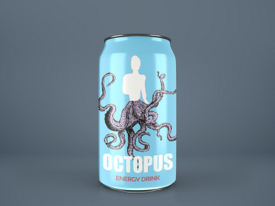 octopus art branding can colour design graphic design illustration line productdesign vector