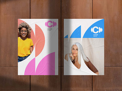 Glued Poster Mockups paper