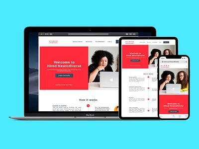 Hired Neurodiverse adobe ux branding design illustration logo product design product id ui ui ux ui ux design