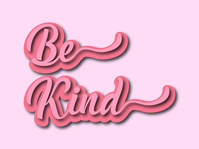 Be Kind be kind design fashion funny illustation illustration logo logotype trendy typography vector