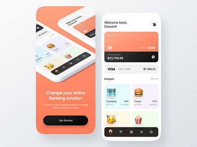 Fintech App Design Concept by Basit A. khan 👋 for Inspirux on Dribbble