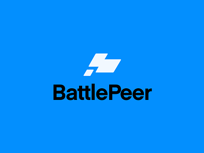 BattlePeer Logo Concept branding flag icon logo modernist