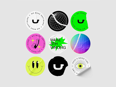 Sticker Mockups branding design download identity logo mockup mockups psd sticker template typography