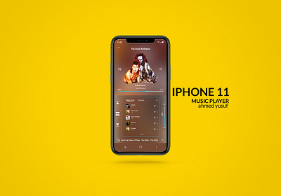 IPHONE MUSIC PLAYER branding graphic design