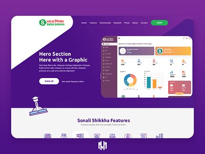 Sheba Shikkha Landing Page Design design education educationmanagement illustration landingpage onlineeducation ui ux webdesign