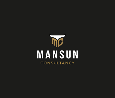 Mansun Consultancy (MC logo design) brand identity design branding bull logo design consultancy logo corporate identity design graphic design hire logo designer icon logo logo design logo for consultancy logo inspiration minimal minimal logo design trending logo design